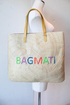 BAGMATI(バグマティ）ロゴ籐トートBAG/TBK12-S05画像